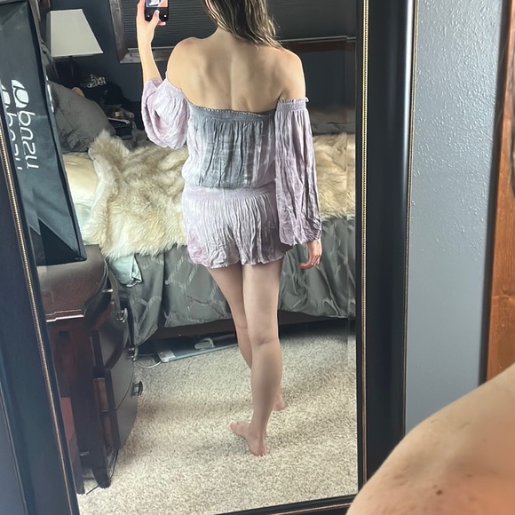 Young Fabulous & Broke Strapless Tie Dye Wide Sleeve Romper, Small, New with Tag - Picture 5 of 15